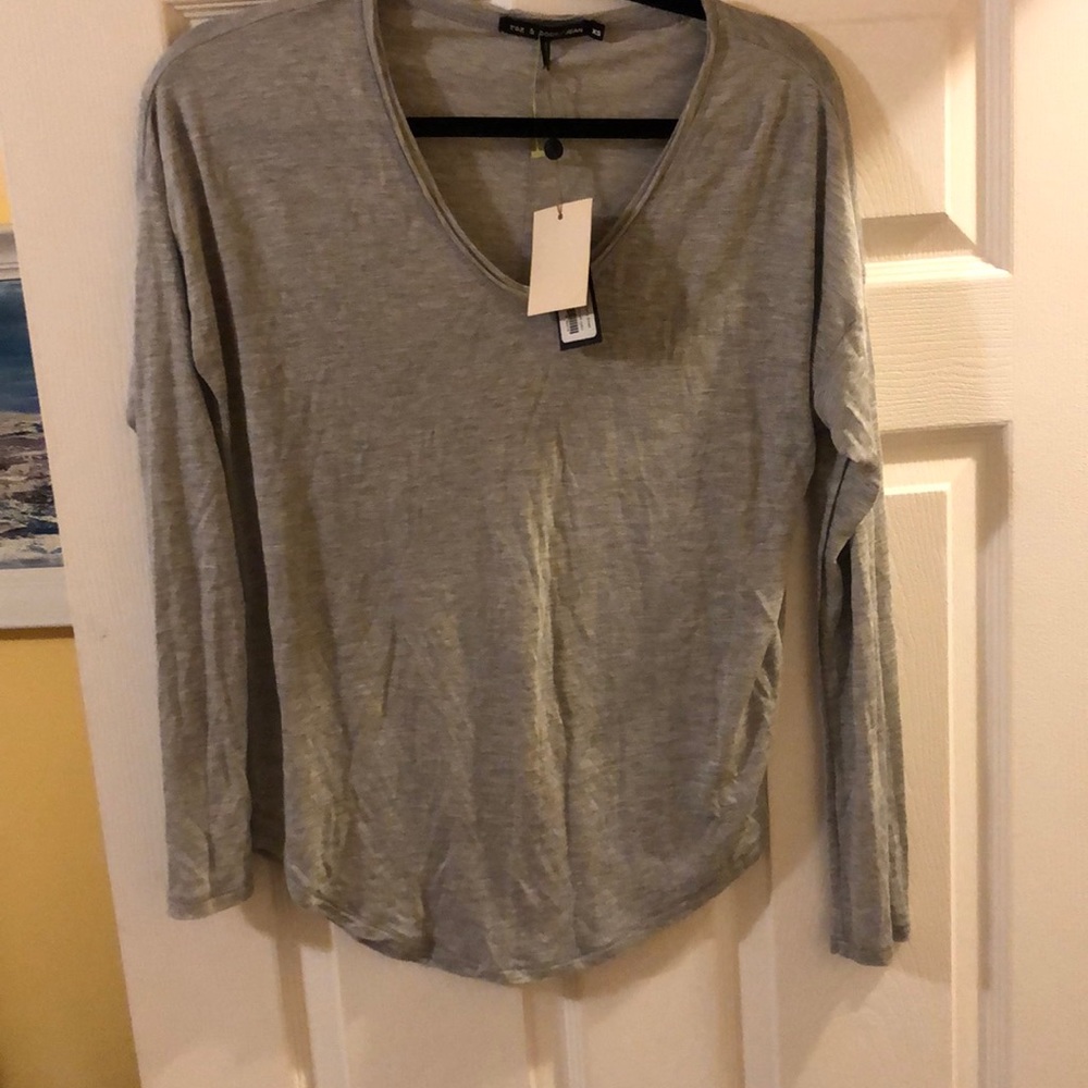 Long sleeve gray rag and bone extra small